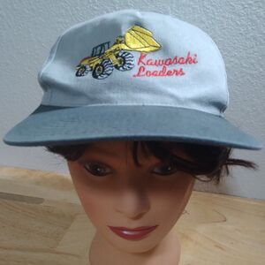 Vintage Kawasaki Loaders Logo Snap Back Hat